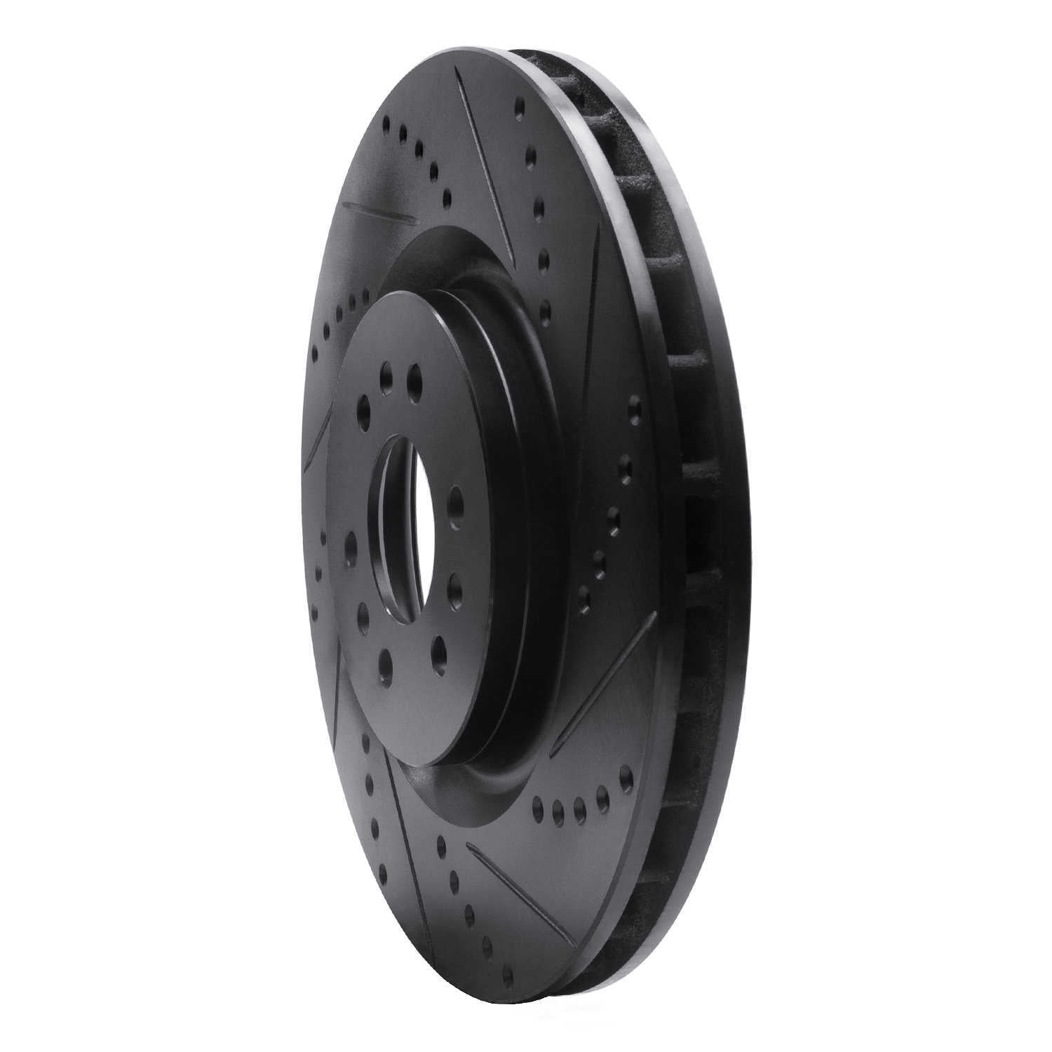 Dynamic Friction Company 633-46015R DFC Brake Rotor - Drilled And Slotted - Black
