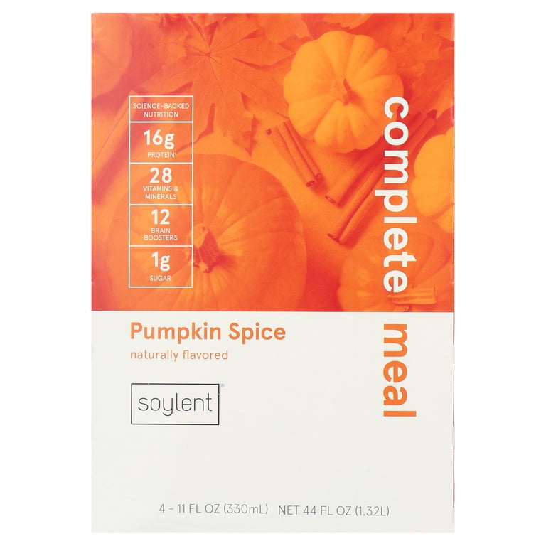 【 soy1022 】 3 pack) Soylent, Complete Meal Replacement Shake, Pumpkin Spice