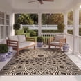 thumbnail image 5 of SAFAVIEH Courtyard Thane Nautical Indoor/Outdoor Area Rug, 4' x 5'7", Black/Beige, 5 of 16