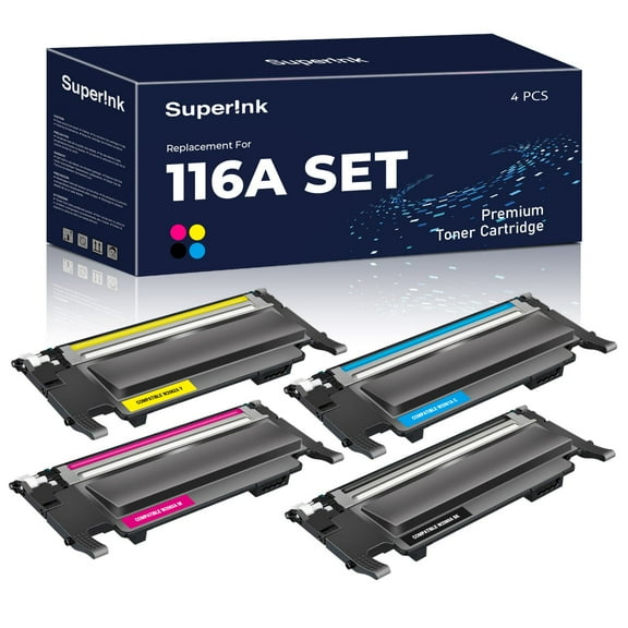 Compatible HP 116A Toner Cartridge Set By Superink