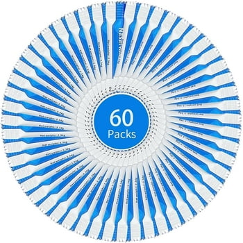Neti Pot Salt Saline Packets for Sinus Nasal Rinse 60PCS Individually Wrapped, Nasal Nose Wash Salt for Nasal Irrigation System Sinus Rinse Machine Squeeze Bottle