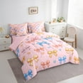 thumbnail image 3 of Castle Fairy Colorful Bow Knot Twin Bedding Sets,Dreamy Princess Bow Bedding Comforter Set, 3 of 8