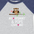 thumbnail image 4 of Inktastic Grammy and Pops Love Me Owl Girls Baby Bodysuit, 4 of 5