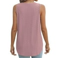 thumbnail image 6 of TrendVibe365 Summer Tank Tops for Women Tunic Plain Split Curvy Hem Shirts Sleeveless Tees Blouse V Neck Tshirts Loose Fit Pullovers Outfits, 6 of 6