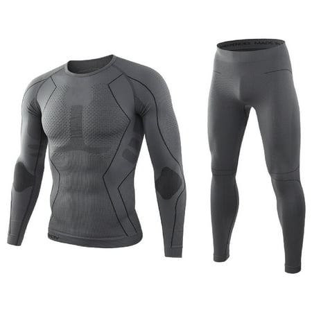 Mens Thermal Underwear Set Insulated for Extreme Hunting Layer Top and Bottom Gear Cold Weather Fleece Lined Base Gifts Suits Para Winter Long John Thermal Cold Clothes