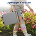 thumbnail image 4 of Foldable Garden Kneeler and Seat, Heavy Duty Garden Stool with 10" Wide Detachable Kneeling Pad, Portable Garden Bench Chair with Large Garden Tool Bag, Gardening Gifts for Women, Seniors, Mom, 4 of 7