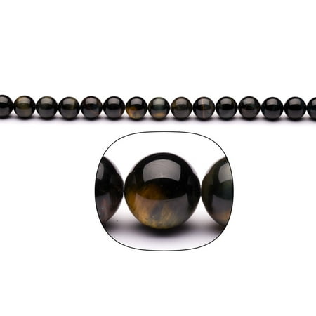 10mm Beads 16 Inch Strand - Blue Tiger Eye 10mm Round Beads 16-Inch Stand