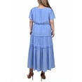 thumbnail image 3 of NY Collection Plus Size Ankle Length Short Sleeve Dress, 3 of 4