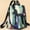 Multicolor A, variant on Anti Theft Backpack for Women Large Capacity Secure Back Zipper Travel Daypack with Multiple Compartments Convertible Shoulder Bag Lightweight Fabric 33x28x16cm 1 Piece