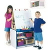 Rainbow Accents 2 Station Easel - Black-Color:Black