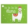 6 PK, Fa La La Llama Theme Gift Cards, 3.75 x 2.75 For Gift Basket Or Gift Bag