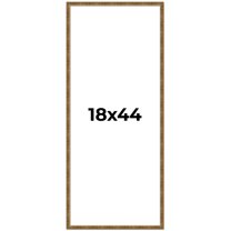 18x44 Frame Gold Kingsley Distressed Solid Wood Picture Frame Width 0.75 Inches | Interior Frame