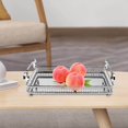 thumbnail image 3 of pitrice Decorative Mirror Tray Nonslip Feet Snacks Serving Tray for Fruits Cosmetics L, 3 of 9