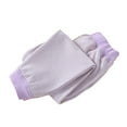 thumbnail image 3 of Loopsun Kids Thermal Pants, Girls Solid Striped Loose Leggings Warm Thermal Long Pants Purple, 3-4 Years, 3 of 5