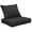 Black, variant on Outdoor Deep Seating Cushion Set 24x24x4inch  Waterproof Fade-Resistant Deep Seat and Backrest Chair Cushions for Garden Courtyard Furniture