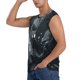 thumbnail image 3 of Balery Forest Black Ghost Warrior Camisetas sin mangas para hombre, absorbe la humedad y protege contra el mal olor.-Small, 3 of 7