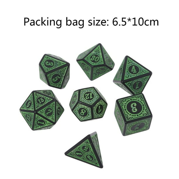 Pcs/Set Resin Dice Multi-faceted Various Shapes Sculpture Digital Dice with Box for Club/Party/Family Game Accessories heqiyong toy