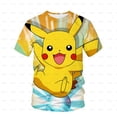 thumbnail image 1 of Ropa de verano para niños, juego de Pikachu, camiseta 3D, ropa de dibujos animados para niños, camiseta gráfica de Anime para niños, ropa para niños, talla 3-14T3XL heqiyong CONDUJO, 1 of 2
