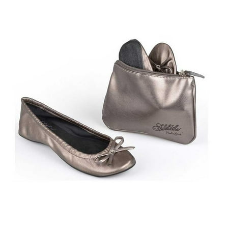 Sidekicks Foldable Flats, Silver, Small