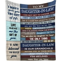 Daughter in Law Gifts Blanket 60"x50", Gifts for Daughter in Law, Daughter in Law Birthday Gifts from Mother in Law, Best Birthday Gifts for Daughter in Law, Future Daughter-in-Law Gifts Ideas