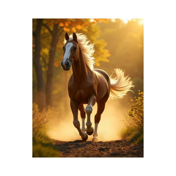 Paint by Numbers Kit for Adults, Radiant Horse Galloping At Sunset Paint by Numbers, Easy Paint by Numbers Kit for Adults Beginner, DIY Adult Paint by Number Kits on Canvas, Home Decor