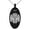 Black, variant on Stainless Steel Letter M Initial 3D Cube Box Monogram Engraved Small Oval Charm Pendant Necklace