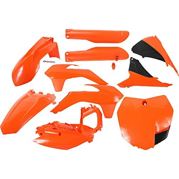 Acerbis  2403091008; Full Plastic Kit Orange / Black