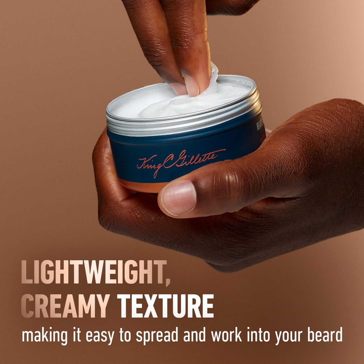 King C. Gillette Beard Softener, beard balm with argan oil for beard softening and deep conditioning, 100ML