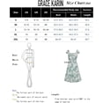 thumbnail image 4 of 2024 Women's Summer Floral Dress Cap Sleeve Smocked Flowy Short Dress Boho Flared Skater Mini Dresses, 4 of 6