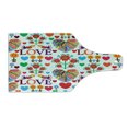 thumbnail image 2 of Love Cutting Board, Colorful Blooms Romantic Pattern Birds Hearts Creative Ornate Design Traditional Art, Tempered Glass Cutting and Serving Board, Wine Bottle Shape, Multicolor, by Ambesonne, 2 of 5