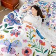 thumbnail image 5 of Manfei Floral Butterfly 7-Piece Twin Bedding,Romantic Flowers Bedding Comforter Set,Reversible, 5 of 6