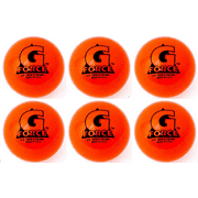 Mylec Liquid Filled G-Force Orange Warm Weather Street,Dek,Roller Hockey 6 Balls