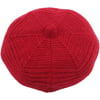 WESTOCEAN Ladies Warm Peaked Cap Lined Knitted Plus Cashmere Baseball Wear Soft Warm for Women Girls,Big Red