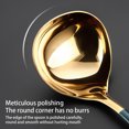 thumbnail image 4 of Stainless Steel Sauce Spoon Portable Mirror Polished Anti-rust Odorless Scoop Accessories Tool Kitchenware Smooth Home Kitchen Soup Ladle Accessories Gold, 4 of 8