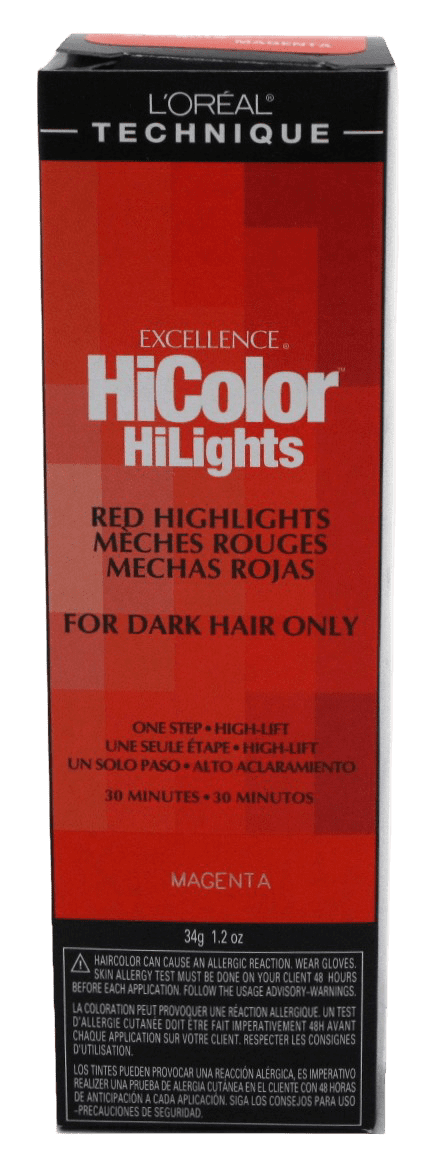 L'Oreal Excellence HiColor Magenta HiLights, 1.2 oz (Pack of 2)