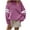 Purple#, variant on qucoqpe Women's Trendy Color Block Pullover Sweatshirts Oversized Long Sleeve Crewneck Sweatshirt Streetwear Top Army Green XL