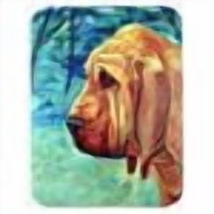 Caroline's Treasures Bloodhound Thoughtful Glass Cutting Board Large