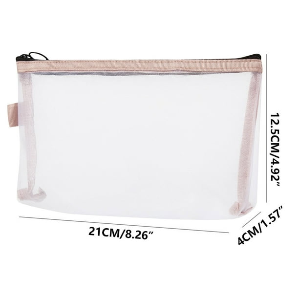 Bolsa de Viaje Cosmética Bolsa de Almacenamiento de Malla de Cosméticos, Bolsa de Almacenamiento de Lápiz Labial Compacta de Viaje Portátil, Bolsa de Llavero Bolsa Cosmética Pequeña