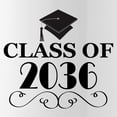 thumbnail image 2 of CafePress - Class Of 2036 School Graduate Water Bottle - Stainless Steel Water Bottle, Sports Bottle, 1.0L, 2 of 5