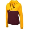 thumbnail image 2 of Women's Colosseum Gold/Maroon Minnesota Golden Gophers Aidan Lightweight Half-Zip Hoodie, 2 of 3