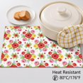 thumbnail image 5 of Placemat, Pioneer Flower Floral Print Pattern Place Mats Table Mat Set Of 2, PVC Washable Placemats for Party Kitchen Dining Decoration, 18x12 Inch, Fade Resistant, 5 of 6