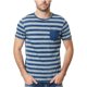 thumbnail image 1 of Buffalo David Bitton Kipunk Stripe - Camiseta básica para hombre, color azul, XL, 1 of 1