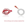 thumbnail image 1 of Kamada Combination of Red Coral (Moonga) mala and exquisite Vaijyanti mala,Spritual Necklace/rosary for Women and Men, 1 of 5