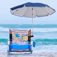 thumbnail image 3 of AMMSUN 43 inch Chair Umbrella with Universal Clamp Portable Clip UPF 50+ UV Protection,Navy Blue, 3 of 8