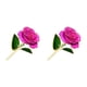 thumbnail image 2 of Rosas de porcelana chapadas en oro Bewildely 24K Color rosa 2piezas, 2 of 6
