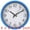 Blue, variant on Unique Bargains Silent Non Ticking Battery Operated Modern Wall Clocks White