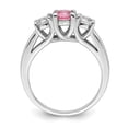 thumbnail image 2 of Survivor Collection  Sterling Silver Rhodium-plated Clear and Pink Topaz Pamela Ring, 2 of 5