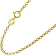 thumbnail image 2 of JewelStop 14k Semi-Solid Yellow Gold 1.85 mm Lite Rolo Chain Necklace, Spring Ring - 18 Inches, 1.5gr., 2 of 4