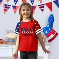 thumbnail image 3 of CCRFTGI American Flag Shirts for Kids Girls Size 10-12 Independence Day Freedom 4th Of July 250 Anniversary USA Flag Outfits Happy Summer Shirts Festival T-Shirts Multicolor 9-10 Years, 3 of 5