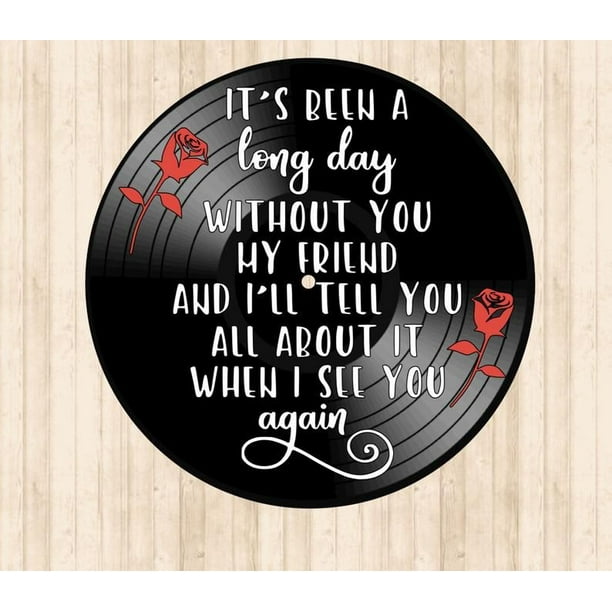 Wiz Khalifa When I See You Again Fast And Furious Lyrics Lp Record Album Wall Decor Music Art Can Be Personalized Upon Request Walmart Com Walmart Com Wiz Khalifa When I See You Again Fast And Furious Lyrics Lp Record Album Wall Decor Music Art Can Be Personalized Upon Request Walmart Com Walmart Com